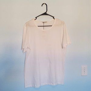 Zara Plain White T-shirt (M)